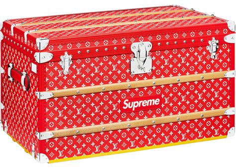 louis vuitton supreme trunk replica|louis vuitton monogram trunk.